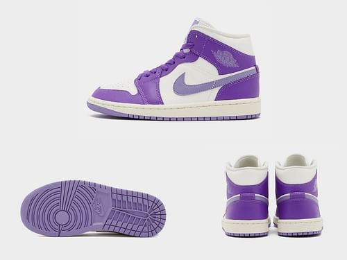 Upcoming Nike Air Jordan 1 Mid "Lilac" sneakers (Image via Sportskeeda)