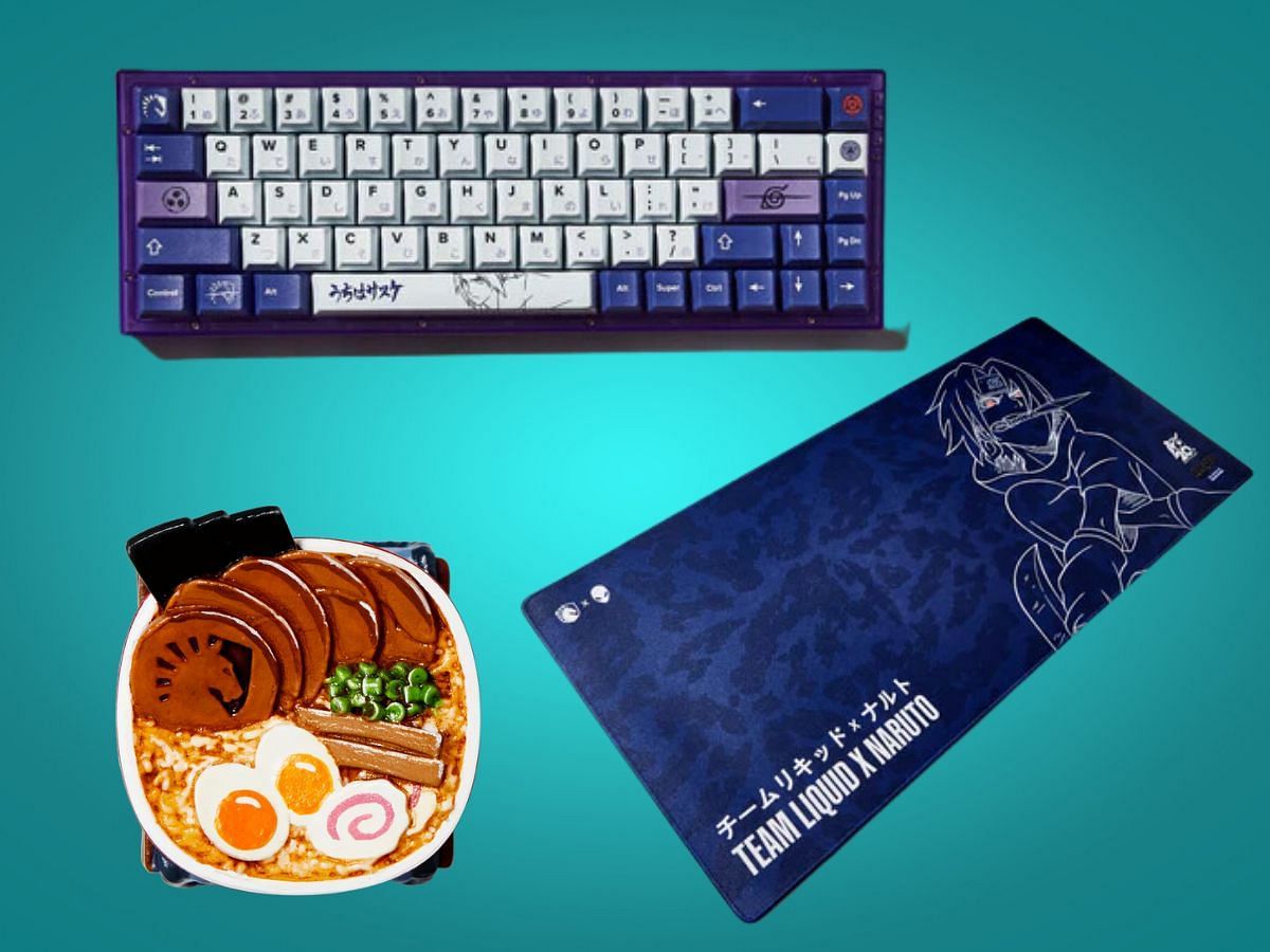 Keyboard accessories from Team Liquid x Naruto collection (Image via Team Liquid)