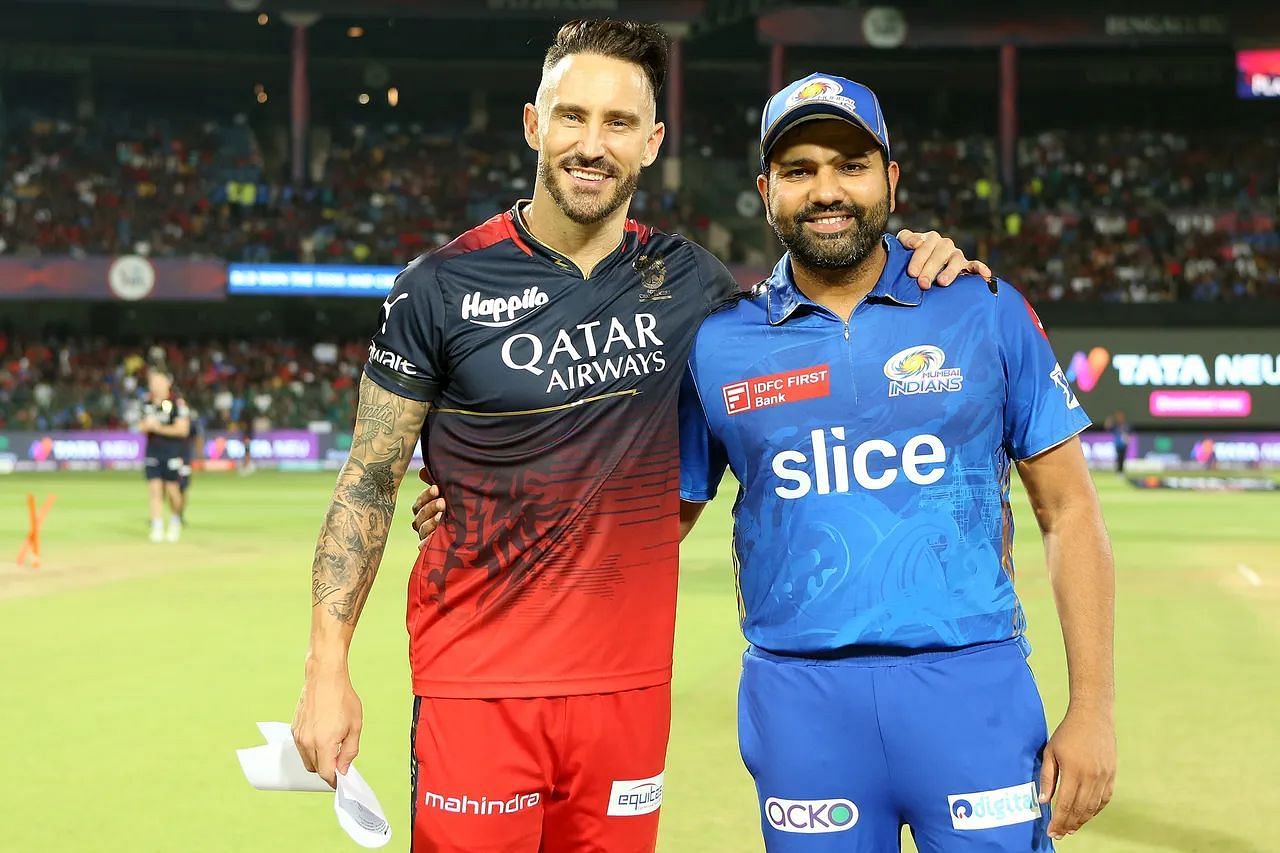 Captains Faf du Plessis and Rohit Sharma endured contrasting outings in Bangalore