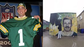Aaron Rodgers mural: Green Bay artist pays special tribute to Packers legend after Jets trade
