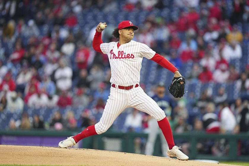 Taijuan Walker of the Philadelphia Phillies in action against the