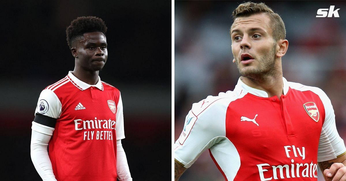 Arsenal youngster likened to Bukayo Saka (L) by Jack Wilshere (R).