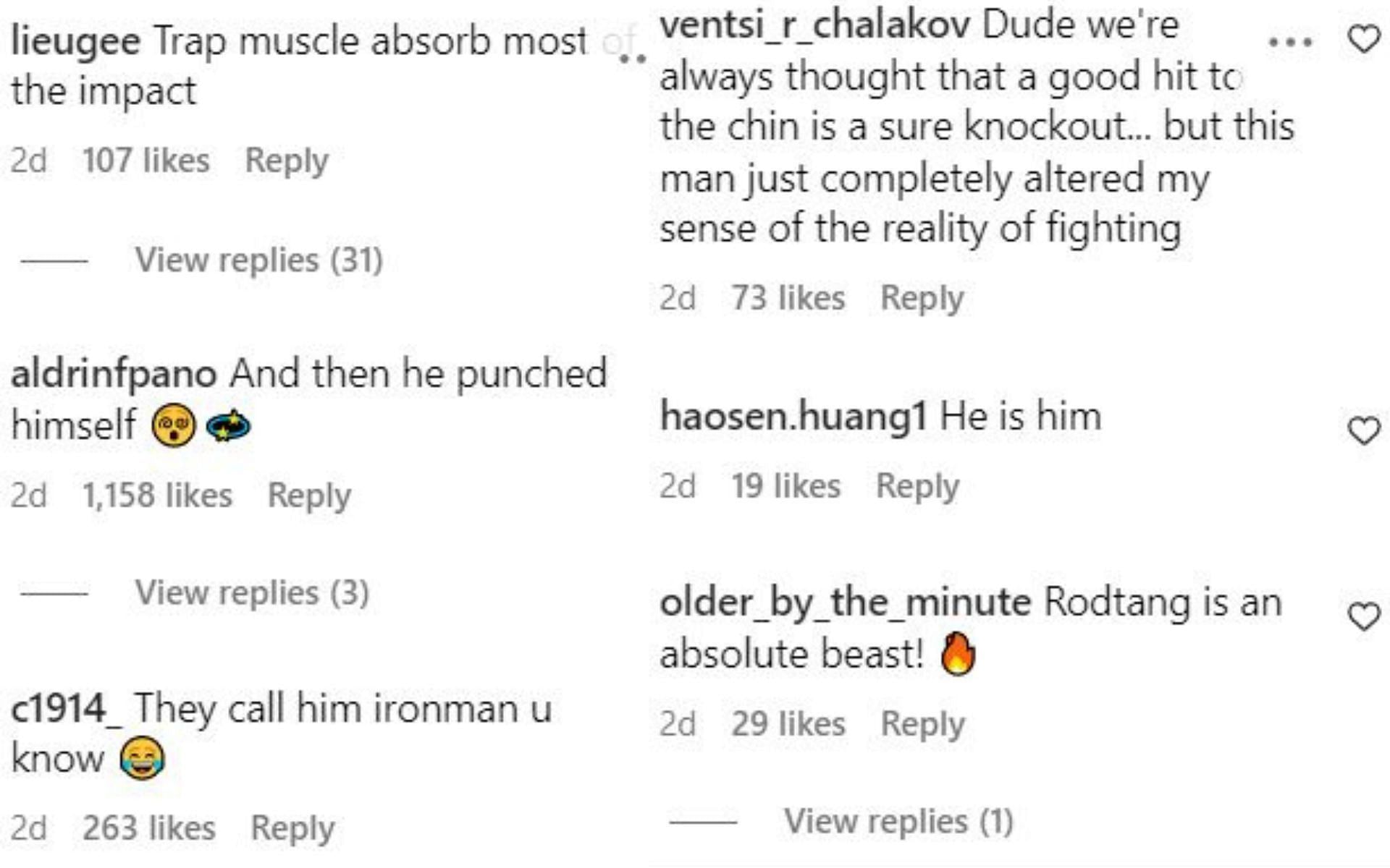 Comments on ONE Championship&#039;s video of Haggerty&#039;s head kick on Rodtang