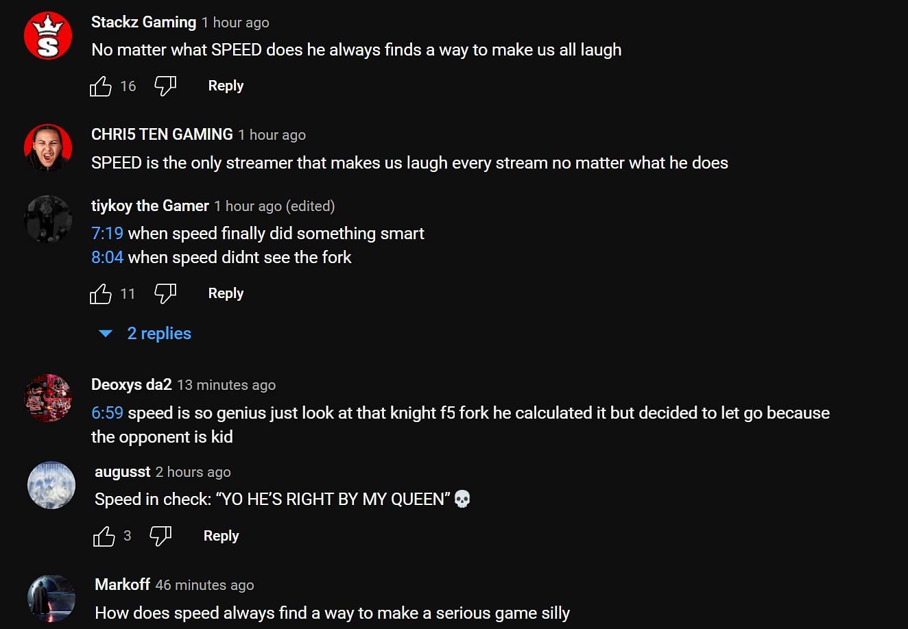 Fans praise Darren for his creative stream (Image via Speedy Boykins YouTube)