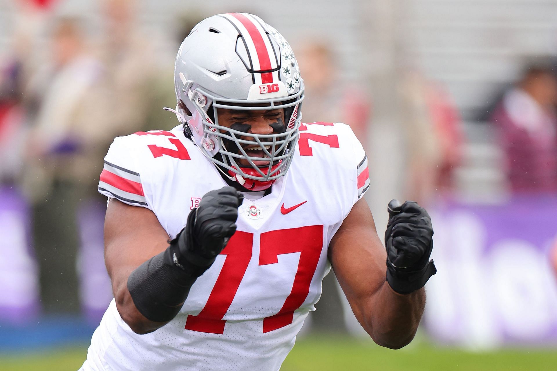 Ohio State offensive tackle Paris Johnson Jr.