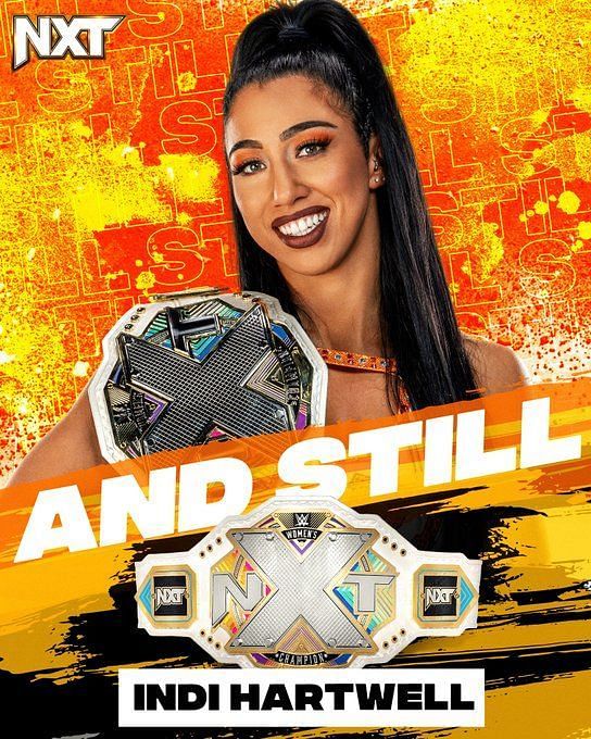 Indi Hartwell defends her title against top star at WWE event