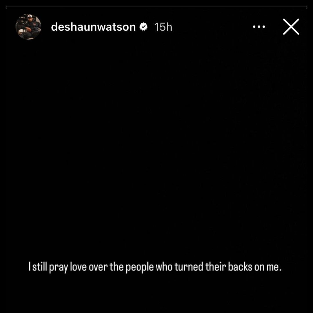 QB Deshaun Watson&#039;s recent Instagram post is apparently targeted toward those who didn&#039;t support him.
