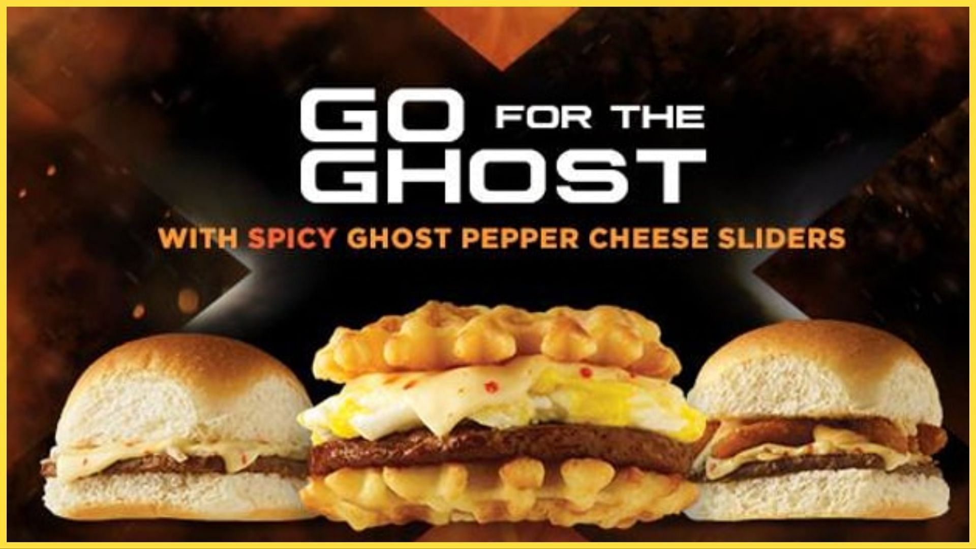 White Castle Ghost Pepper Cheese Slider! (Image via White Castle)