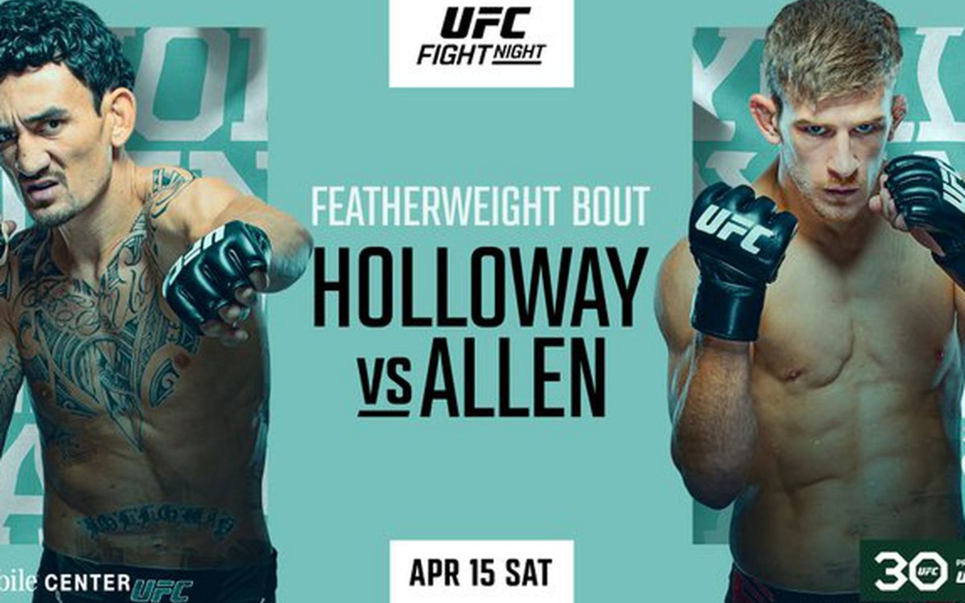 Max Holloway faces Arnold Allen in this weekend