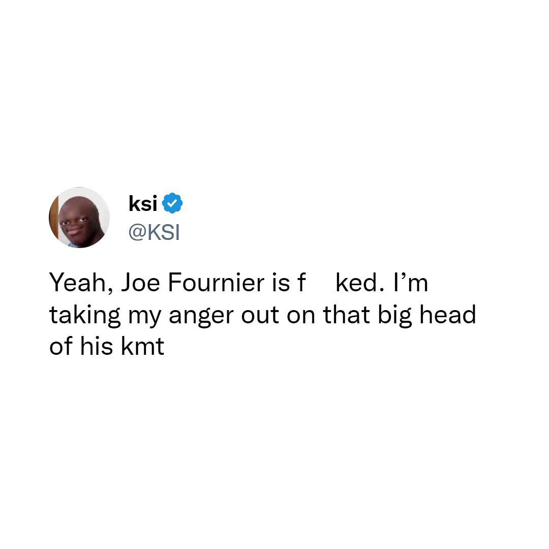 JJ promises to defeat Joe Fournier (Image via Twitter)