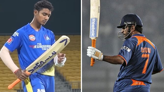 "Somehow I couldn't control my emotions"- CSK starlet Shaik Rasheed on his love for MS Dhoni's 'Reebok Bat'