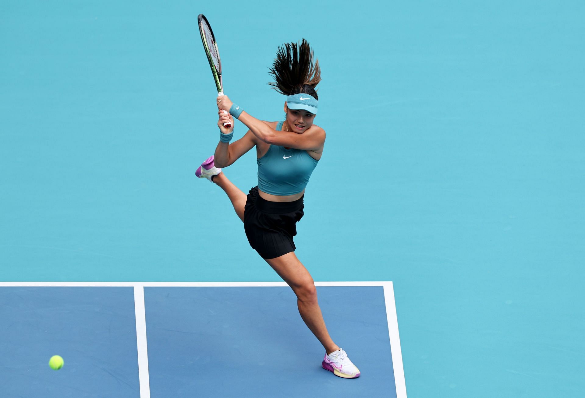 Raducanu at the 2023 Miami Open