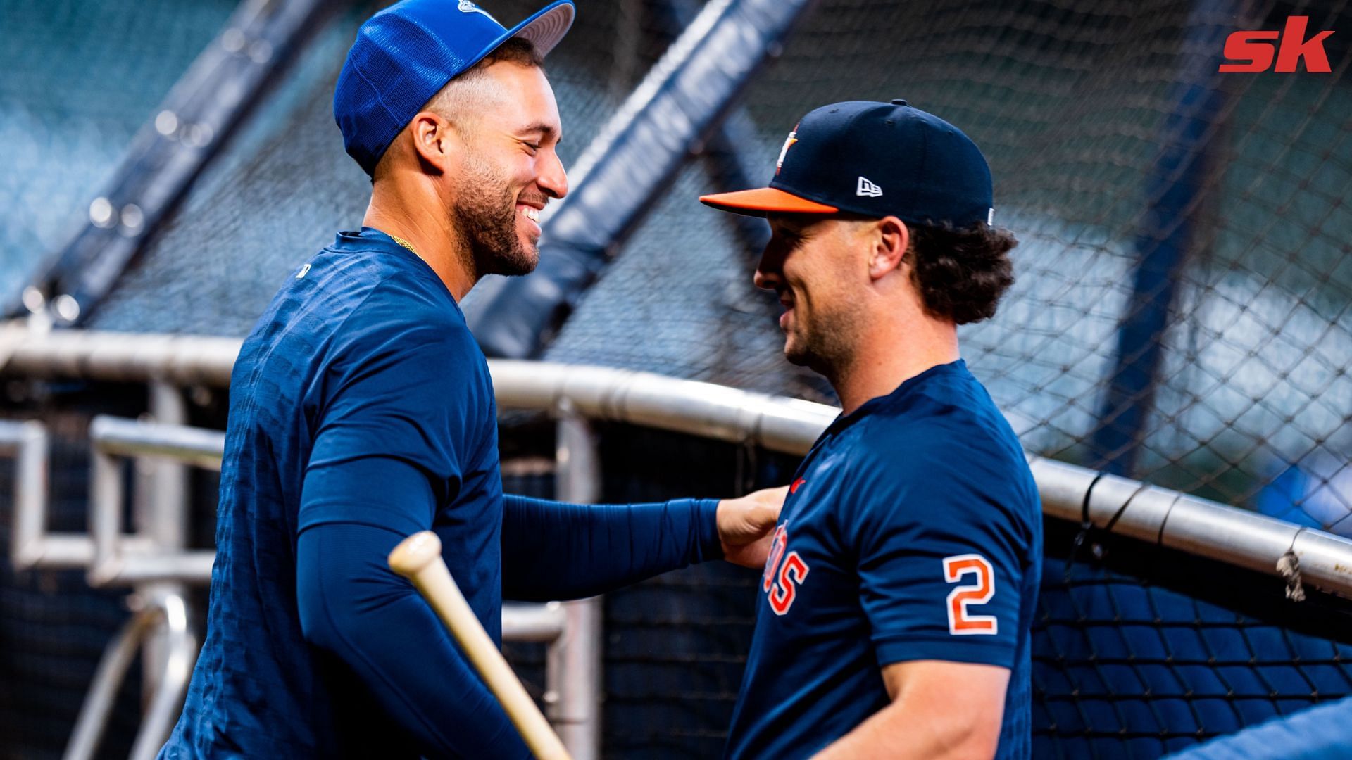 IN PHOTOS: Houston Astros players reunite with beloved ex-teammate George  Springer in Blue Jays visit to H-Town