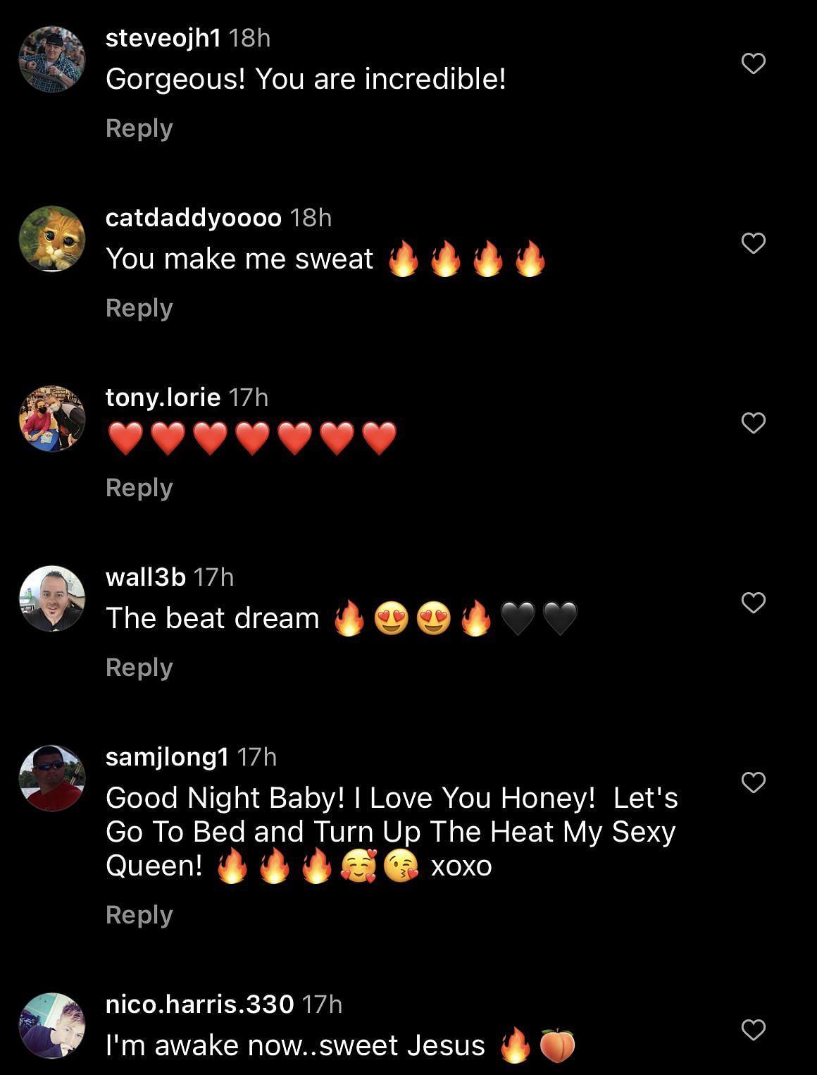 Instagram comments on Carly Baker&#039;s post