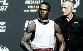 Why did Israel Adesanya wear a dog collar at UFC 287 press conference? Watch how his response got the crowd barking
