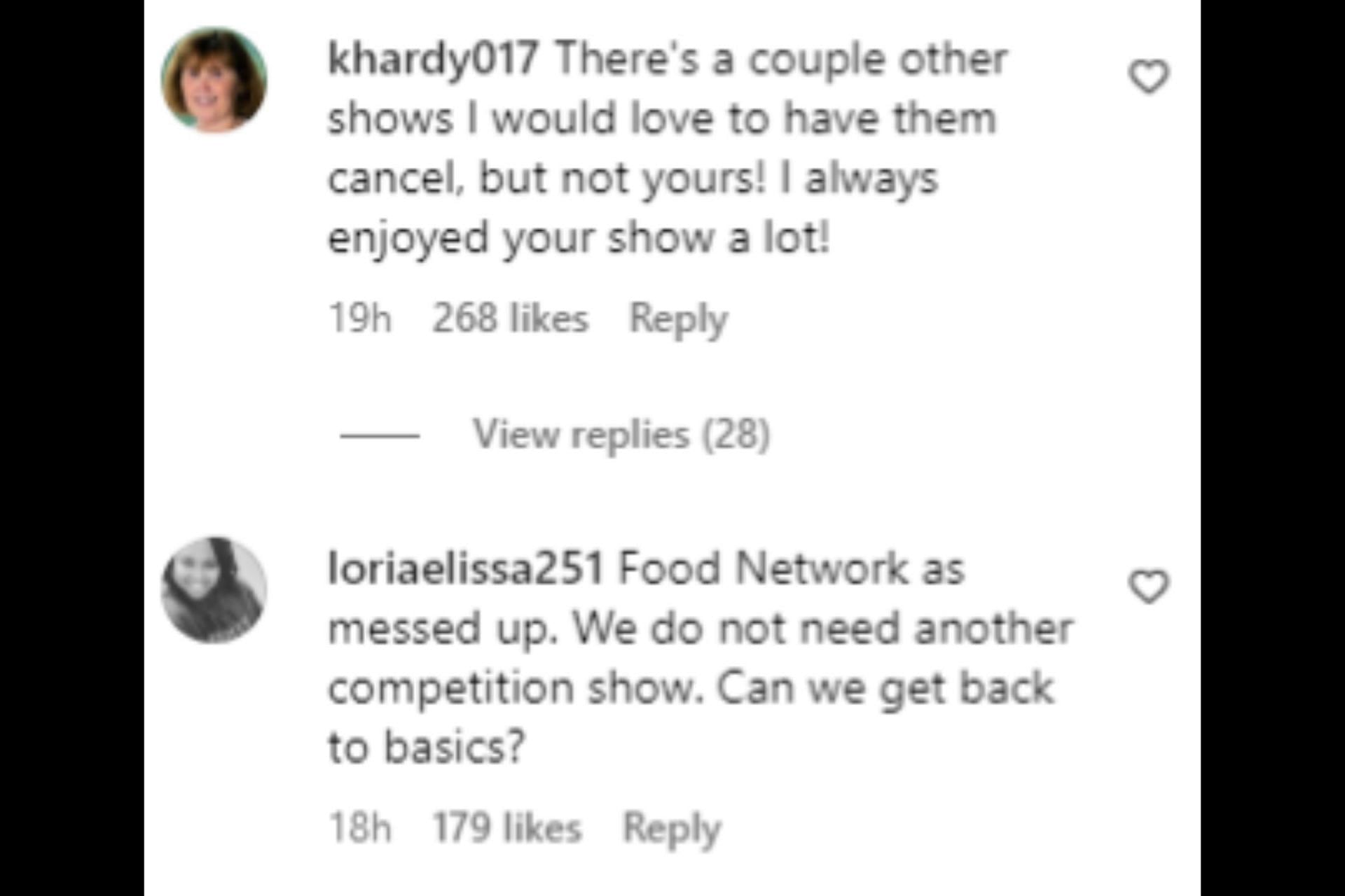 Fans react to Valerie&#039;s cooking show cancellation. (Image via Instagram/@wolfiesmom)