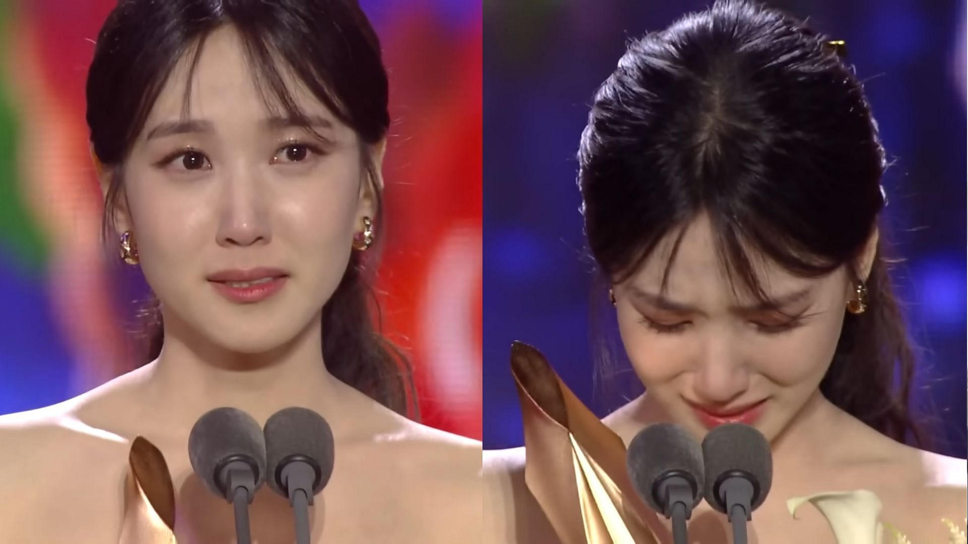 Park Eunbin makes people emotional during her Daesang speech at the