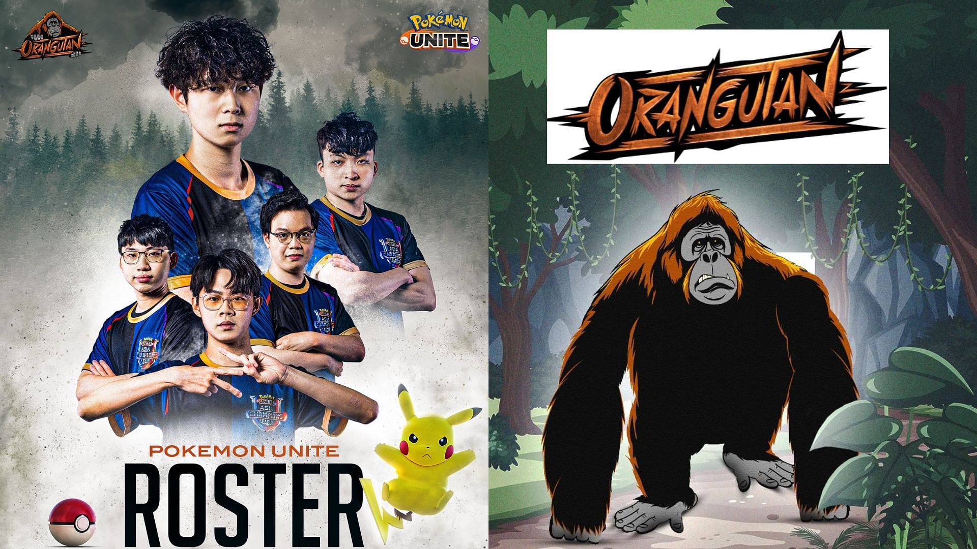 Orangutan announces their new Pok&eacute;mon UNITE roster (Image via Sportskeeda)