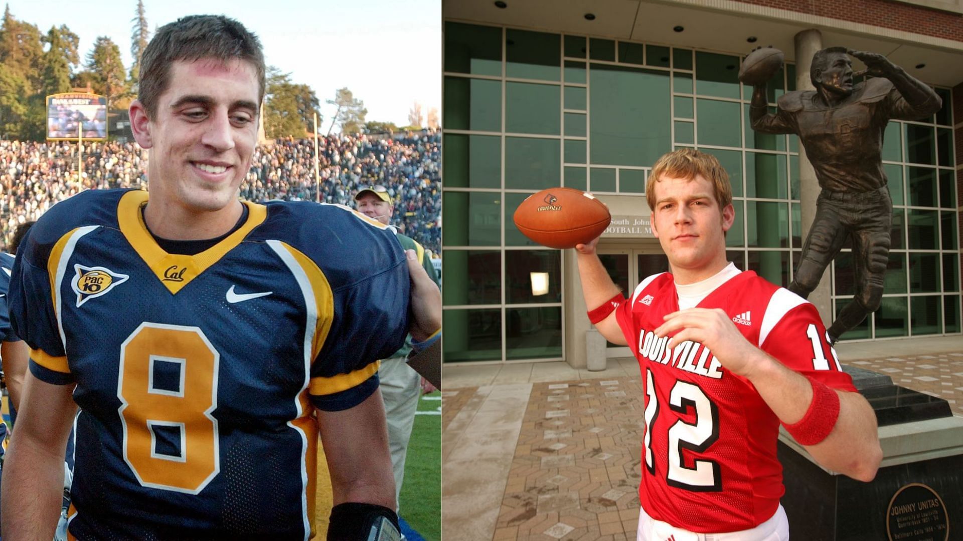 Aaron Rodgers coming out of Cal (l) wasn