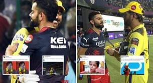 “Biggest fanboy of Thala” – Fans erupt as Virat Kohli shares post hugging MS Dhoni after RCB vs CSK thriller