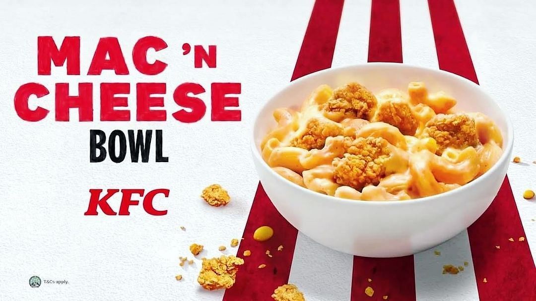 KFC Mac and Cheese Bowl is a combo of mac and cheese and popcorn chicken. (Image via Instagram/adcavepk)