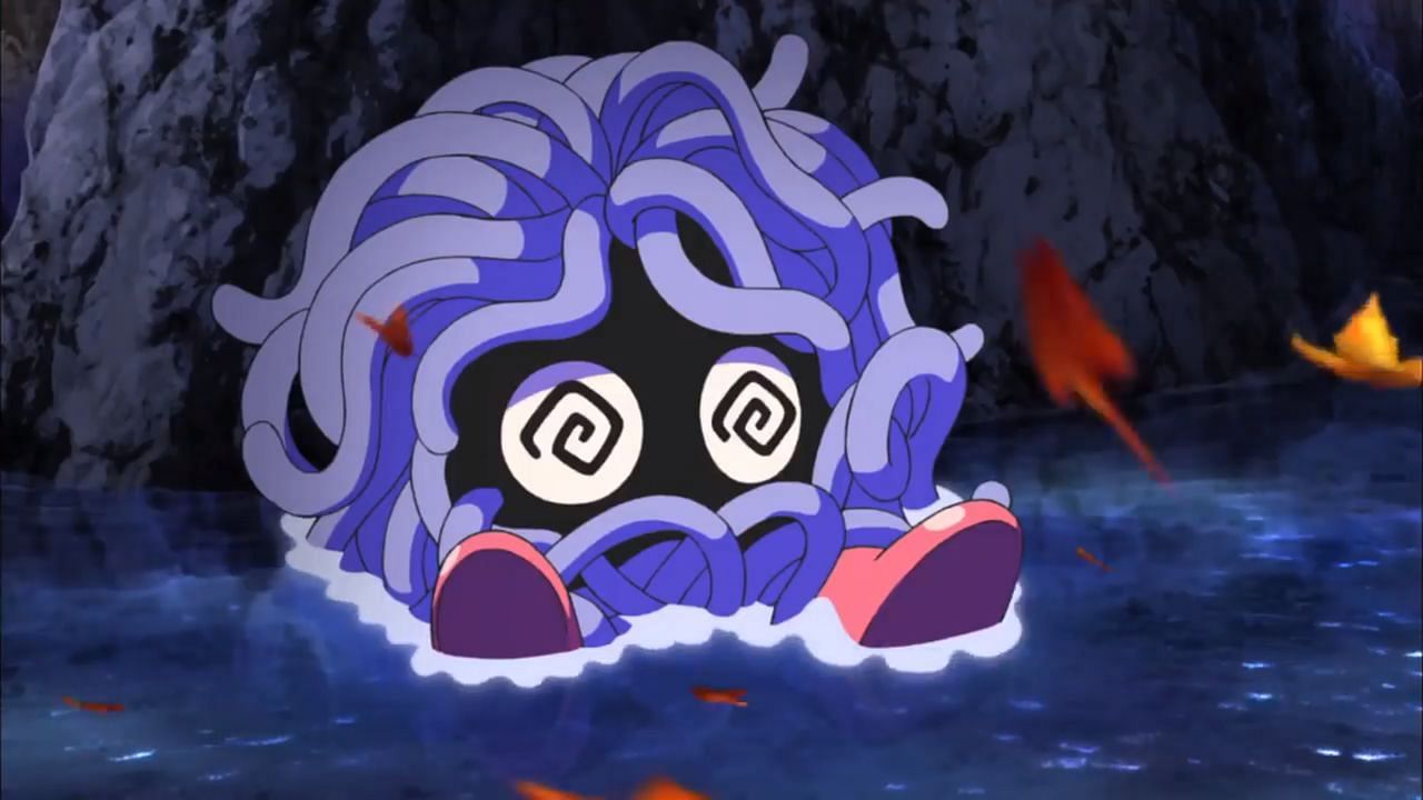 Tangela as it appears in the anime (Image via The Pokemon Company)