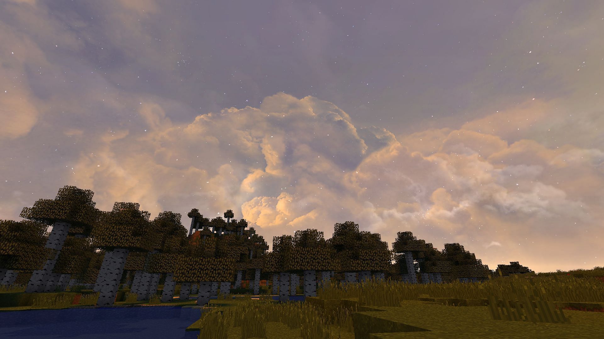 Dramatic skies add high-resolution sky textures to Minecraft 1.19 (Image via CurseForge)