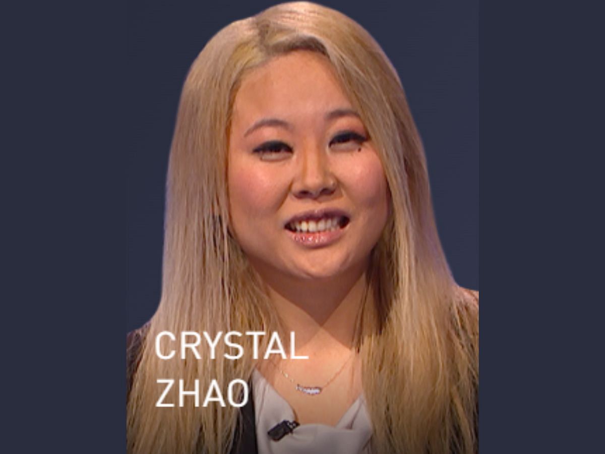 Crystal Zhao: Tonight&#039;s winner (Image via Jeopardy.com)