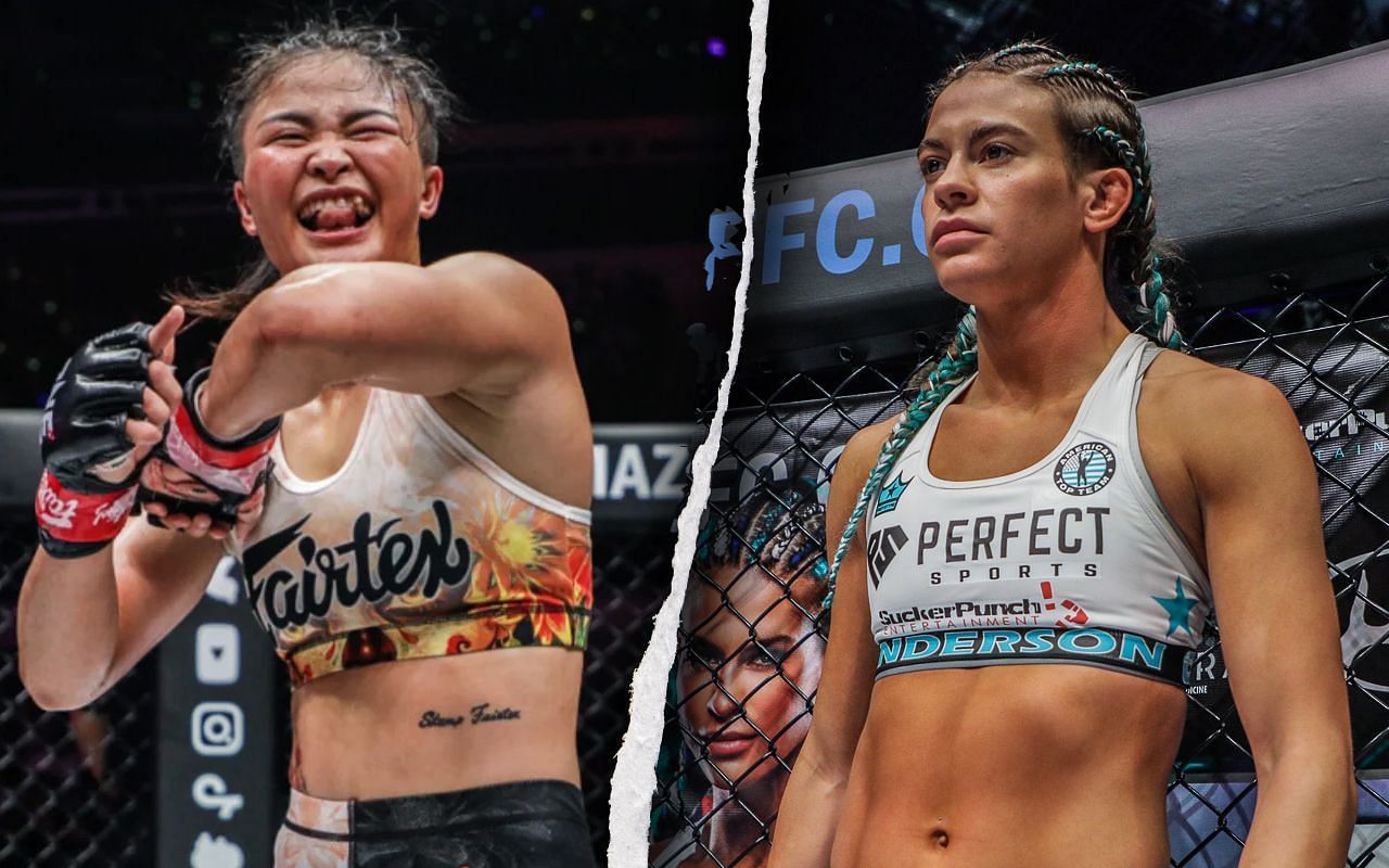 Stamp Fairtex (L) / Alyse Anderson (R) -- Photo by ONE Championship