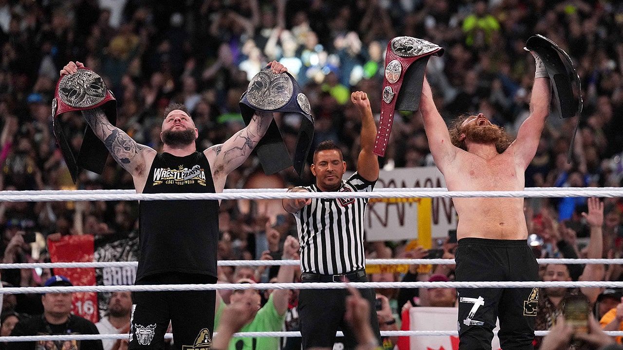 Owens and Zayn won the gold at WrestleMania