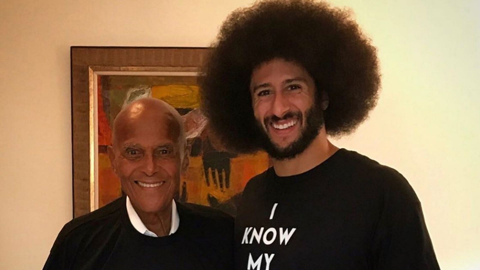 Colin Kaepernick grieves Harry Belafonte