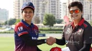 Chaya Mughal during toss against Nepal team, Courtesy: ICC Cricket