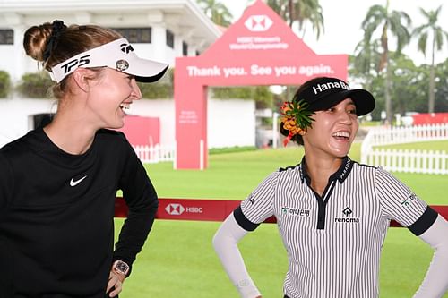 Nelly Korda and Lydia Ko discuss the new venue