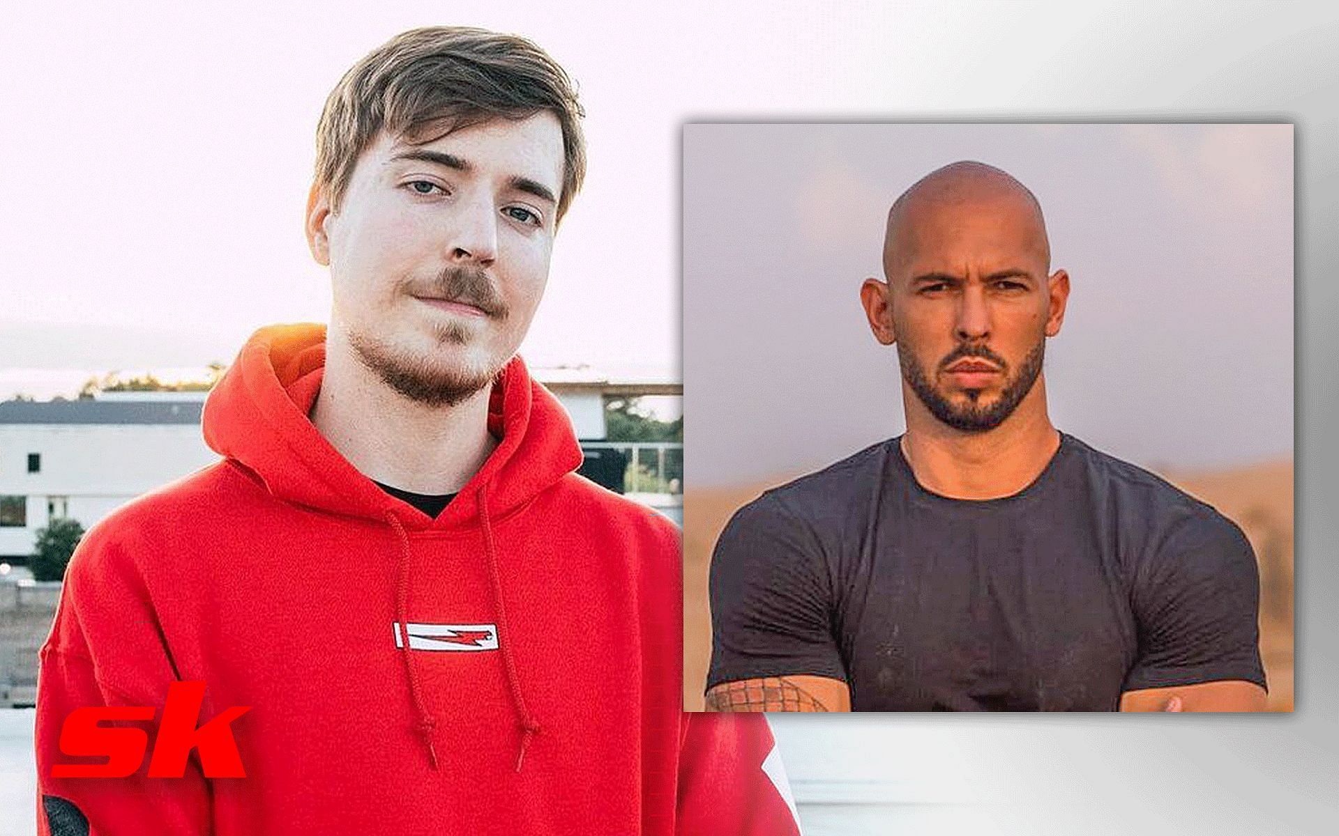 MrBeast (left) and Andrew Tate  (right) [Image credits: @mrbeast on Instgram and @cobratate on Twitter ]