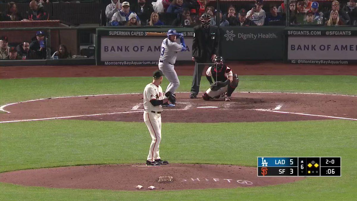 Dodgers Max Muncy OWNS the SF Giants 🌊🔥 He blasted home run number 23 vs  San Francisco today🌊🔥 😜 