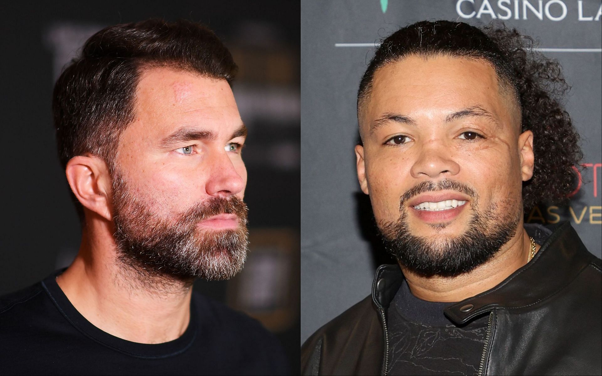 Eddie Hearn (L), and Joe Joyce (R).