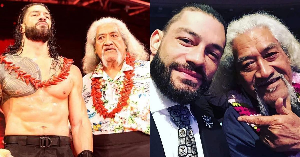 Roman Reigns and his his father, WWE Hall of Famer Sika Anoa
