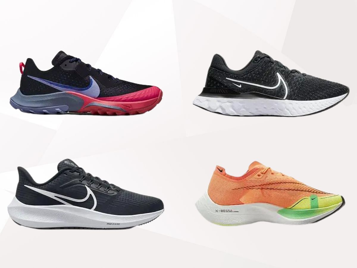 4 types of Nike running shoes and their latest shoe models (Image via Sportskeeda ) 