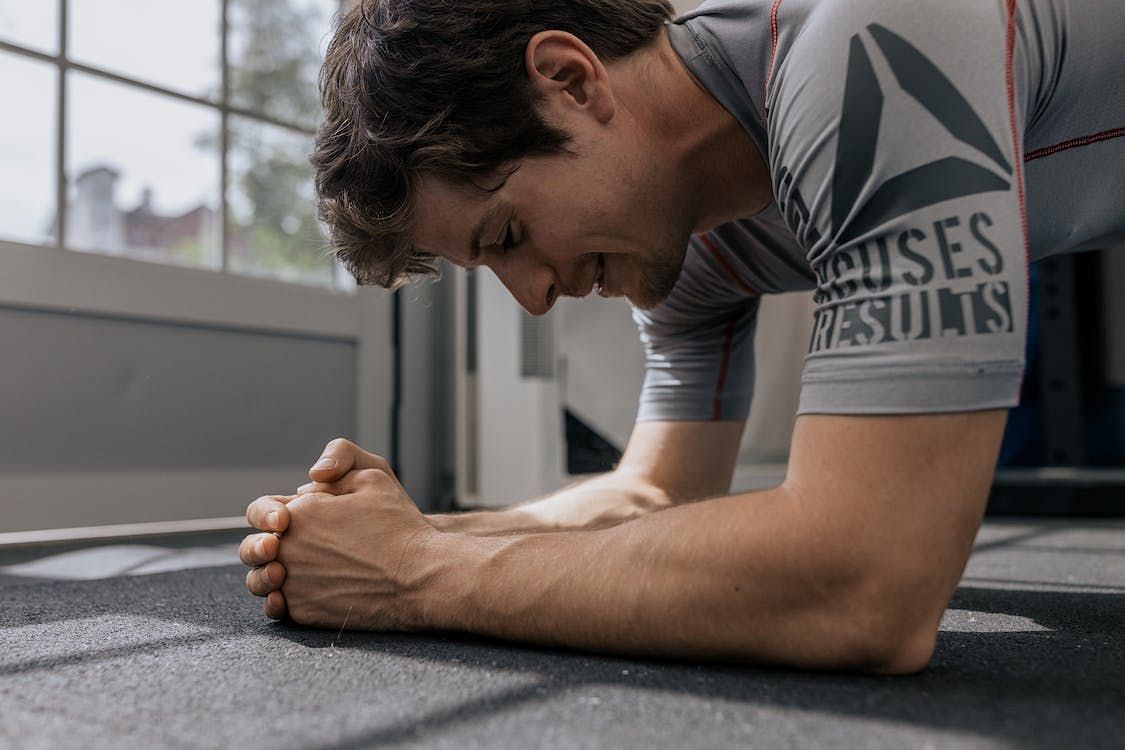 Planking is an effective exercise for strengthening your core (Image via Pexels/Anastasia Shuraeva)