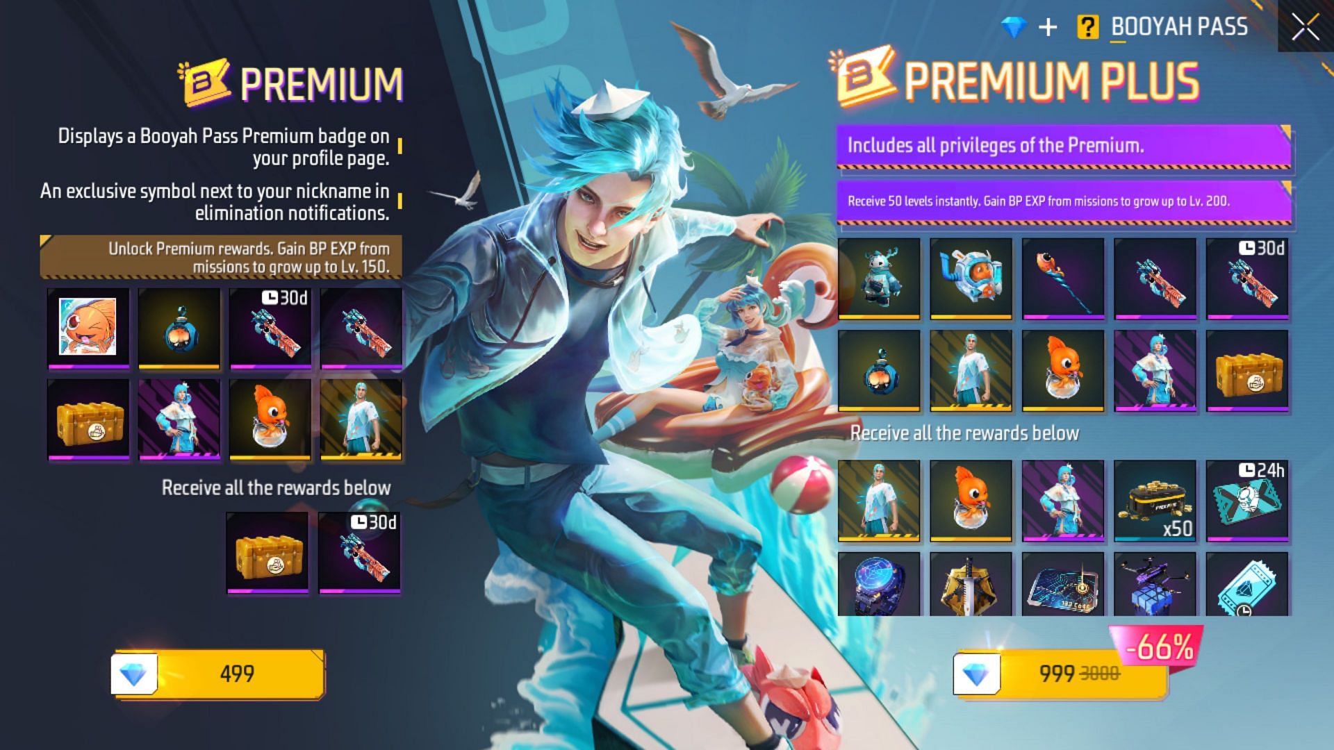 You can purchase Booyah Pass Season 4 to acquire its premium rewards (Image via Garena)