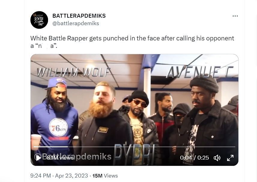White rapper rap battle