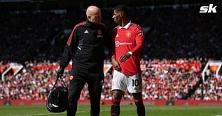 Manchester United star sends message to Marcus Rashford after injury against Everton