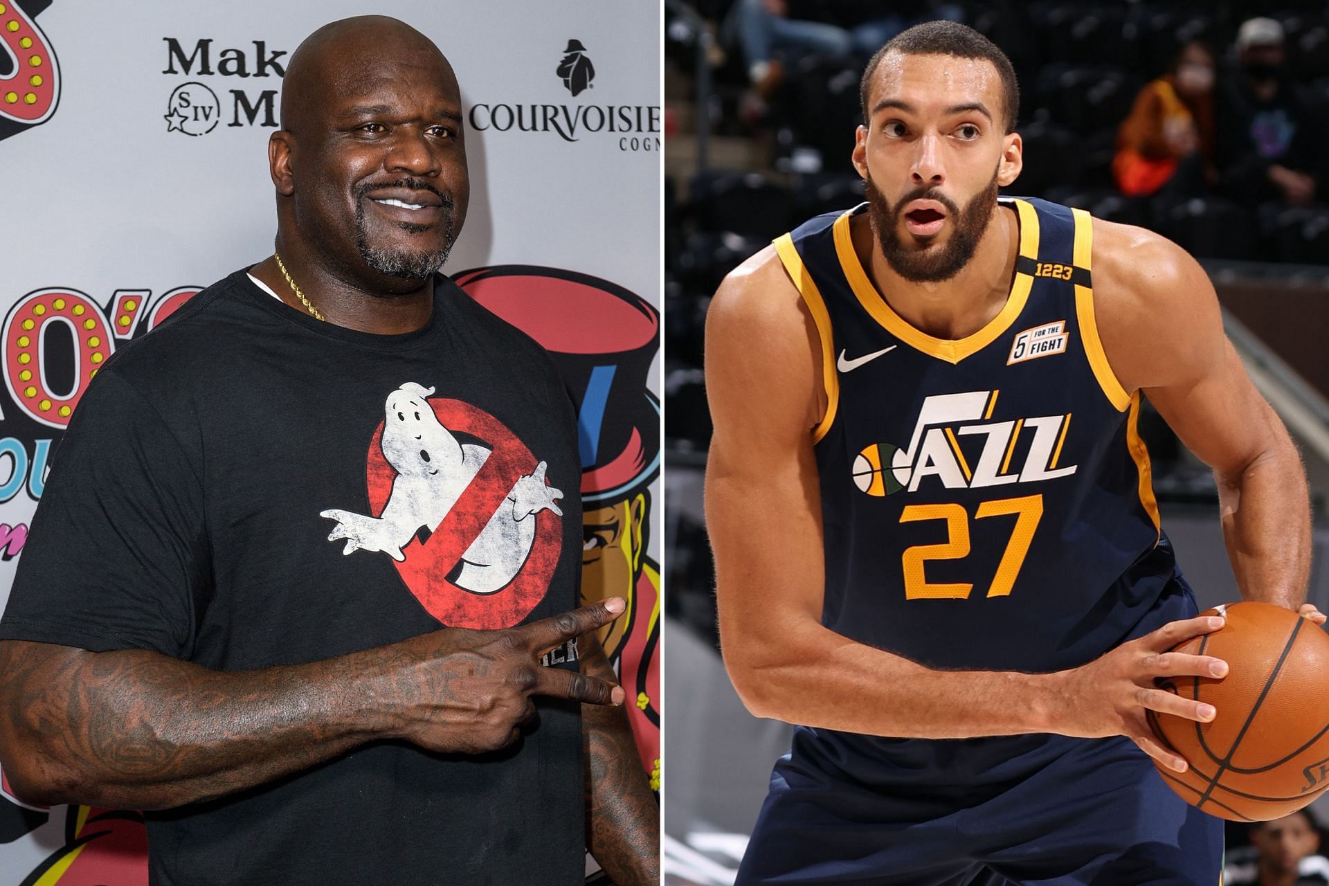 NBA legend Shaquille O&rsquo;Neal and former Utah Jazz star center Rudy Gobert
