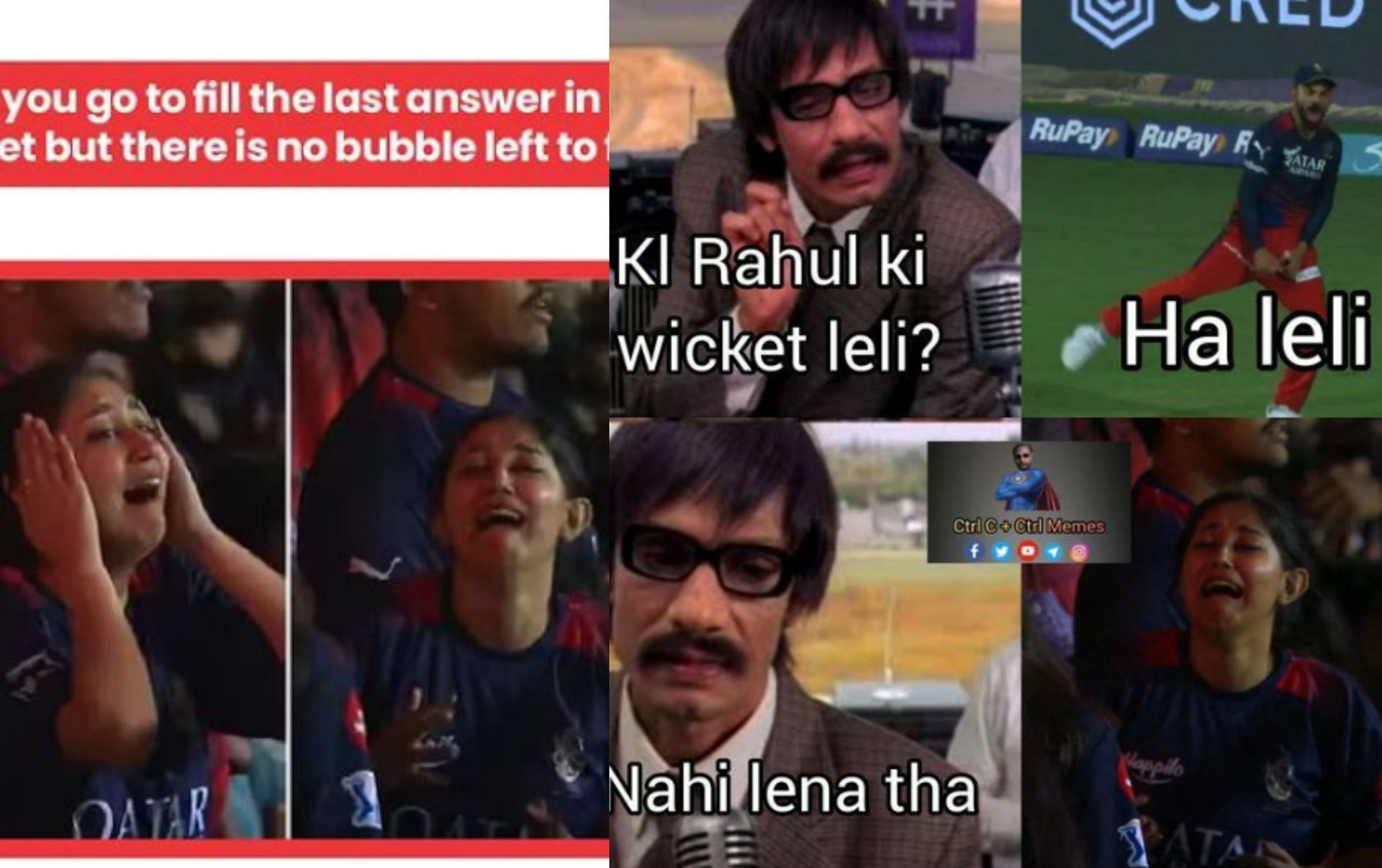 Memes surface after an RCB fan got emotional on Monday night after RCB