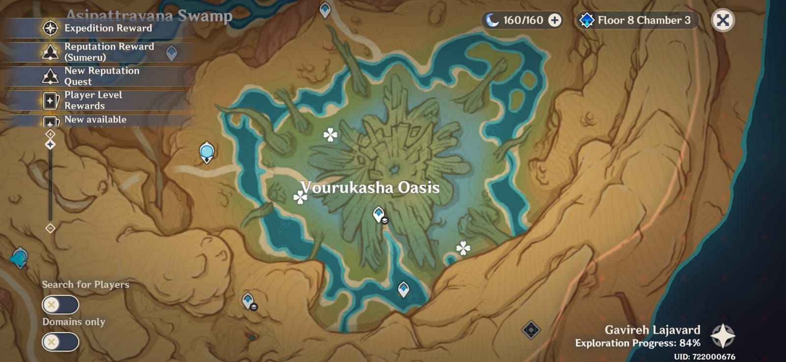 Location of all three Sunyata fields (Image via Genshin Impact)