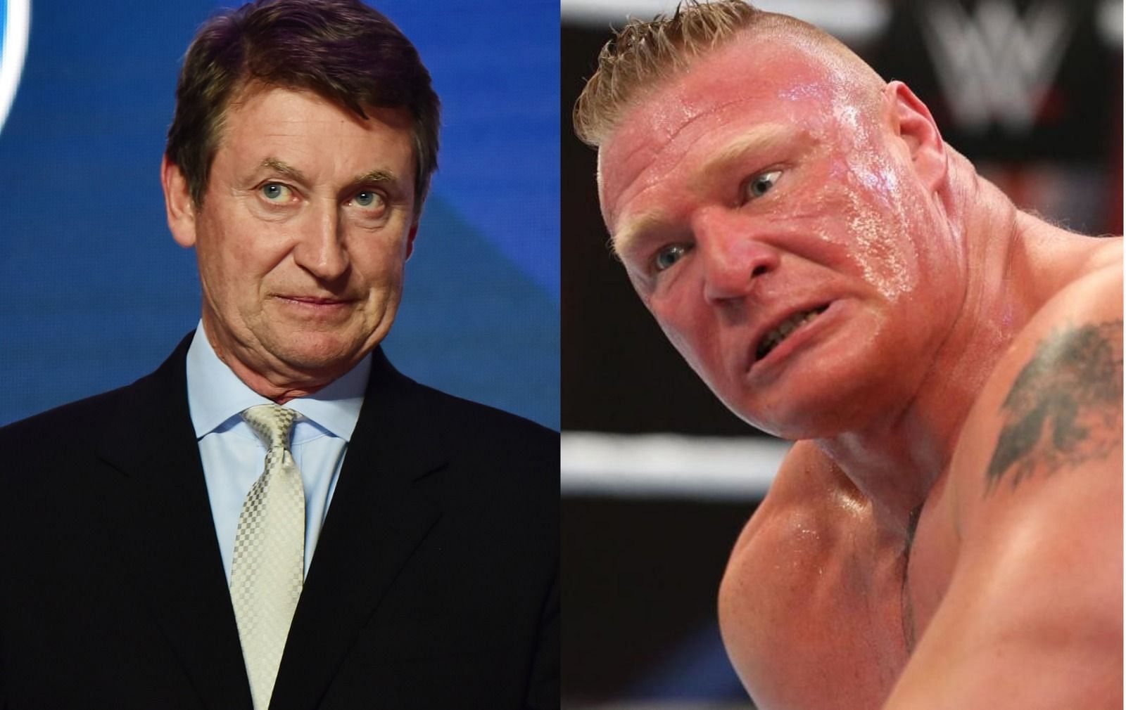 Wayne Gretzky recognized WWE Superstar Brock Lesnar and ended up discussing their careers over a couple drinks