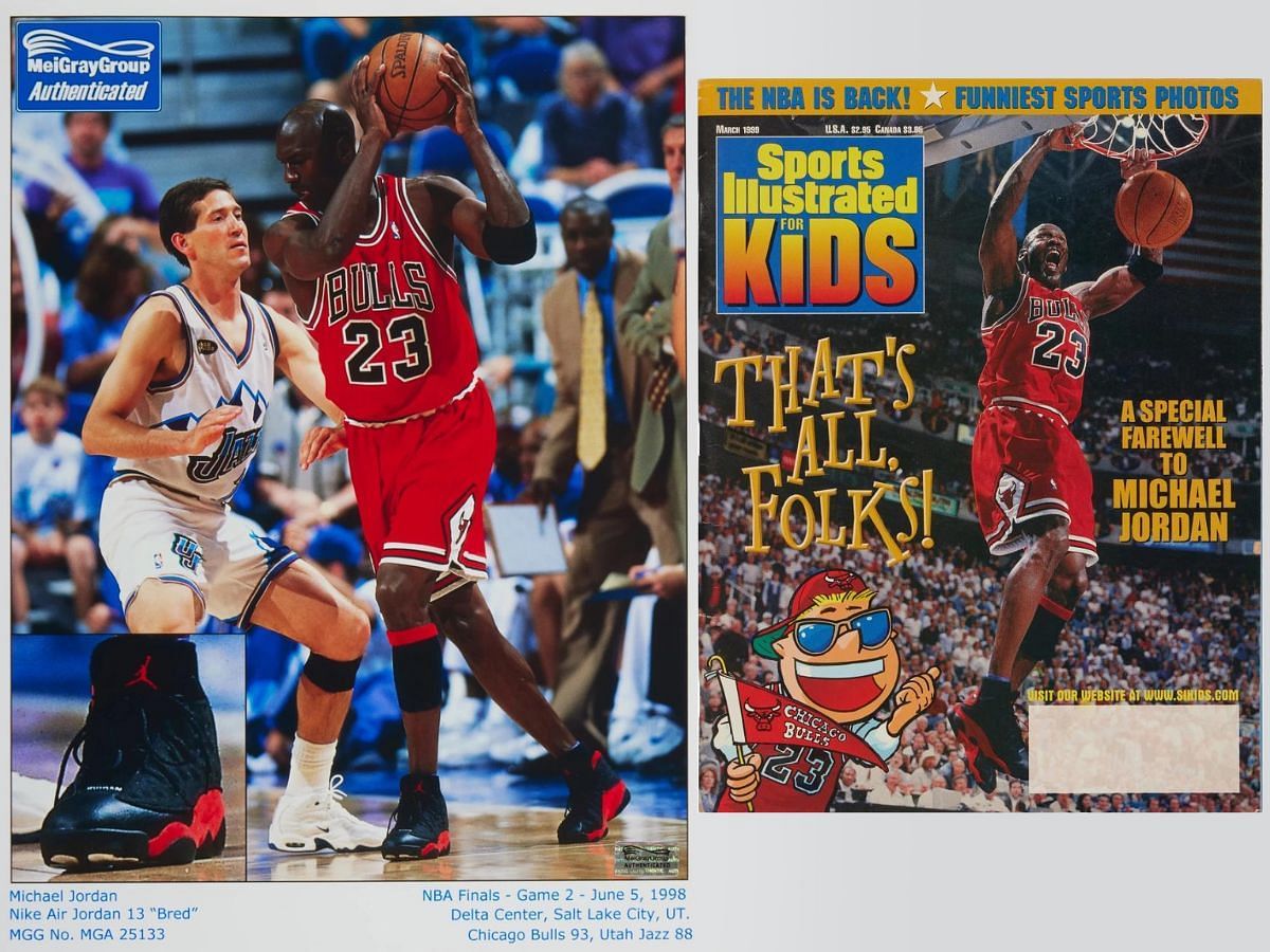 Michael Jordan 1998 NBA Finals 'The Last Dance' Game Worn and Signed Air  Jordan XIIIs, Game 2, VICTORIAM, PART I, 2023