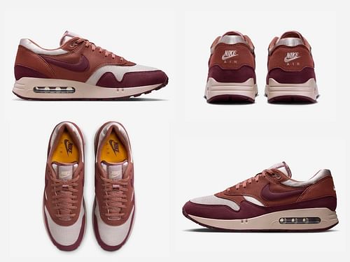 Upcoming Nike Air Max 1 86 “Smokey Mauve/ Dark Team Red” sneakers are inspired by the 1986 silhouette (Image via Sportskeeda)