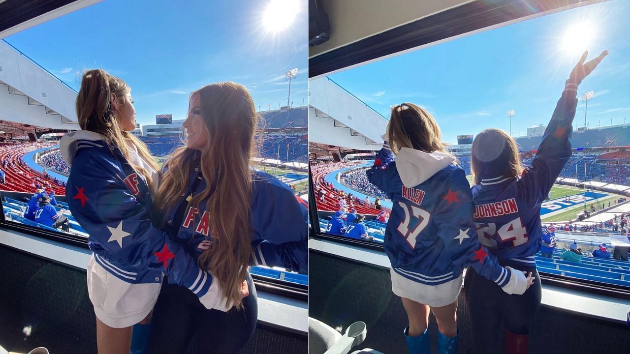 Brittany Williams with Meg DiMarco at a Bills game in 2021. Credit: @brittwill (IG)