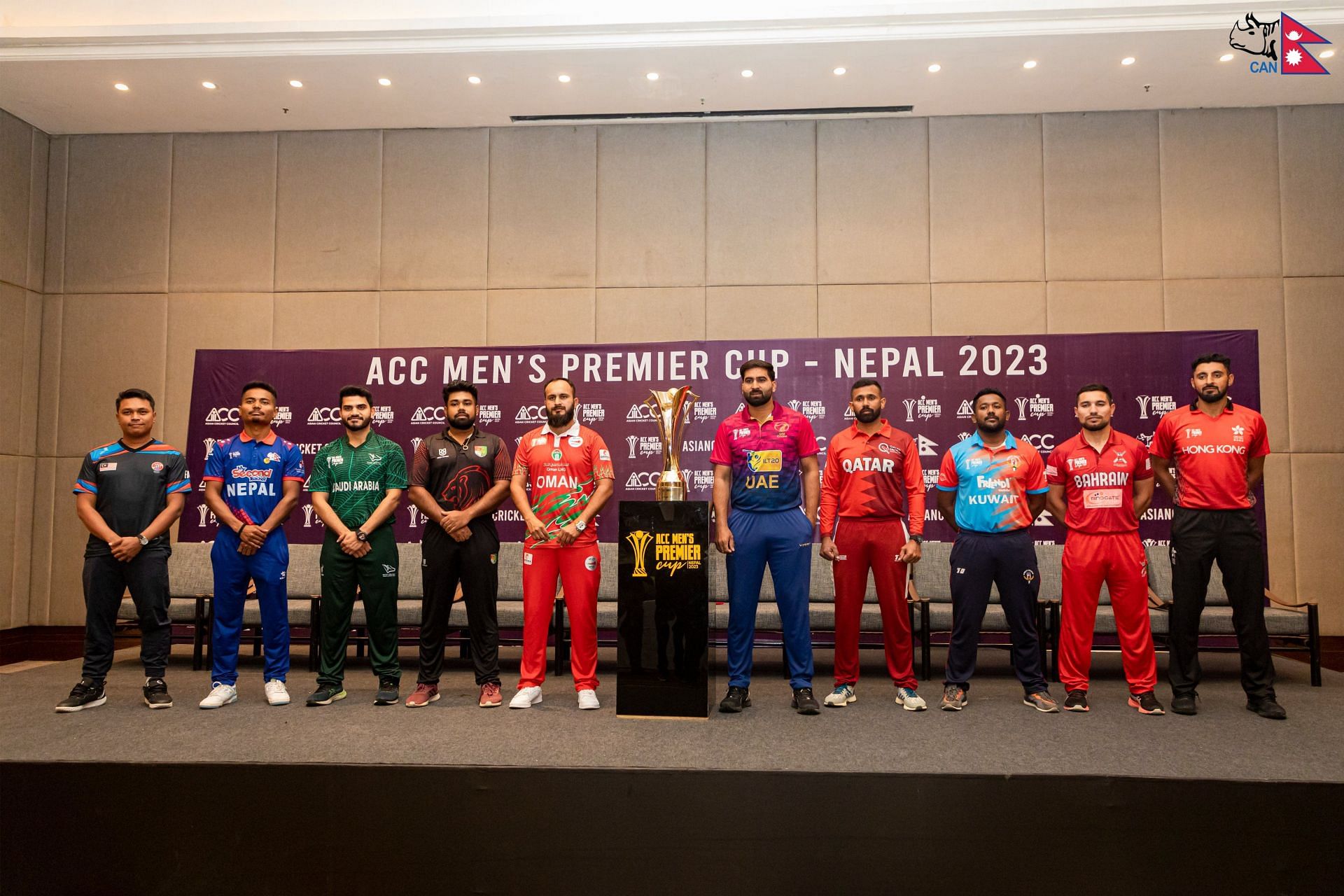 All 10 captains attended the Pre-Tournament Press Conference (Twitter/Cricket Association of Nepal)